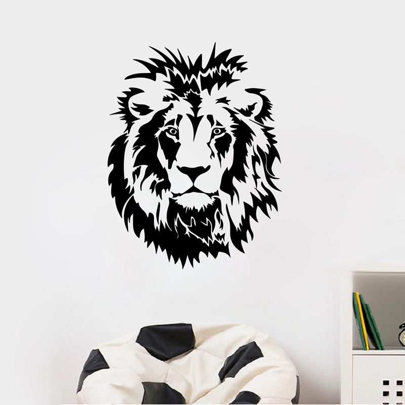 Lighting Mcqueen Bedroom Decor - Lion Head Wall Decal Car Vinyl