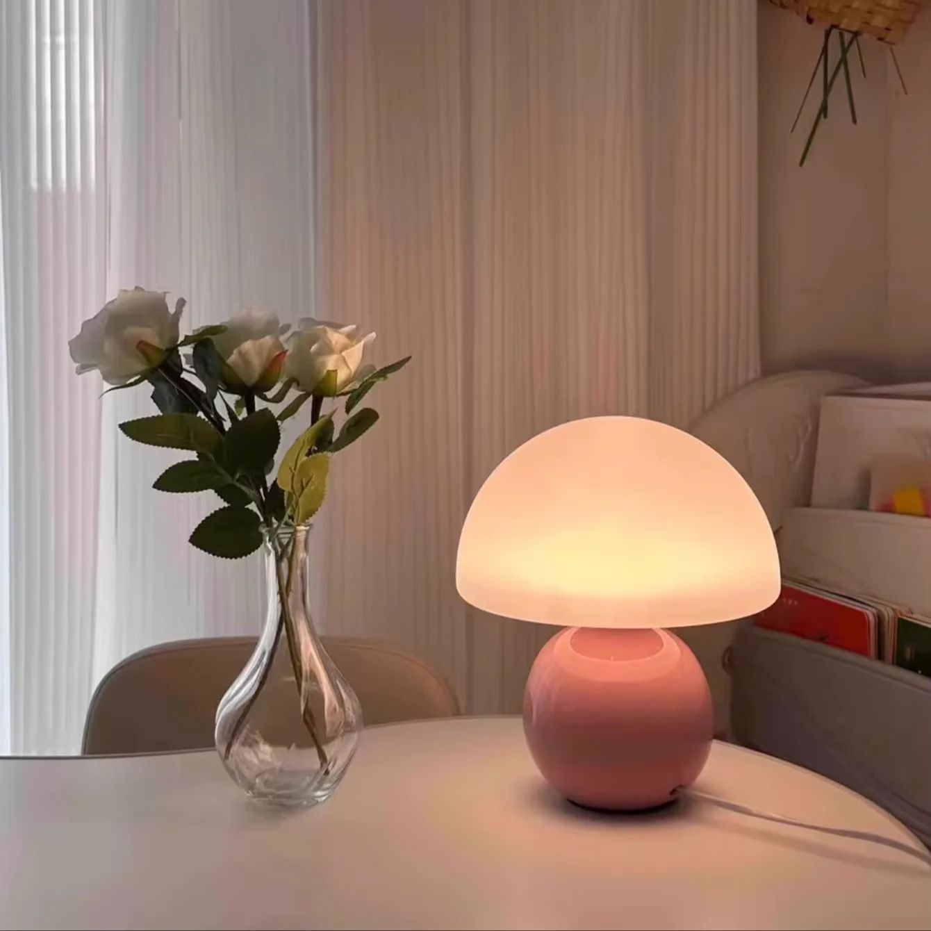 Mushroom Table Lamp - Modern minimalist mushroom table lamp with