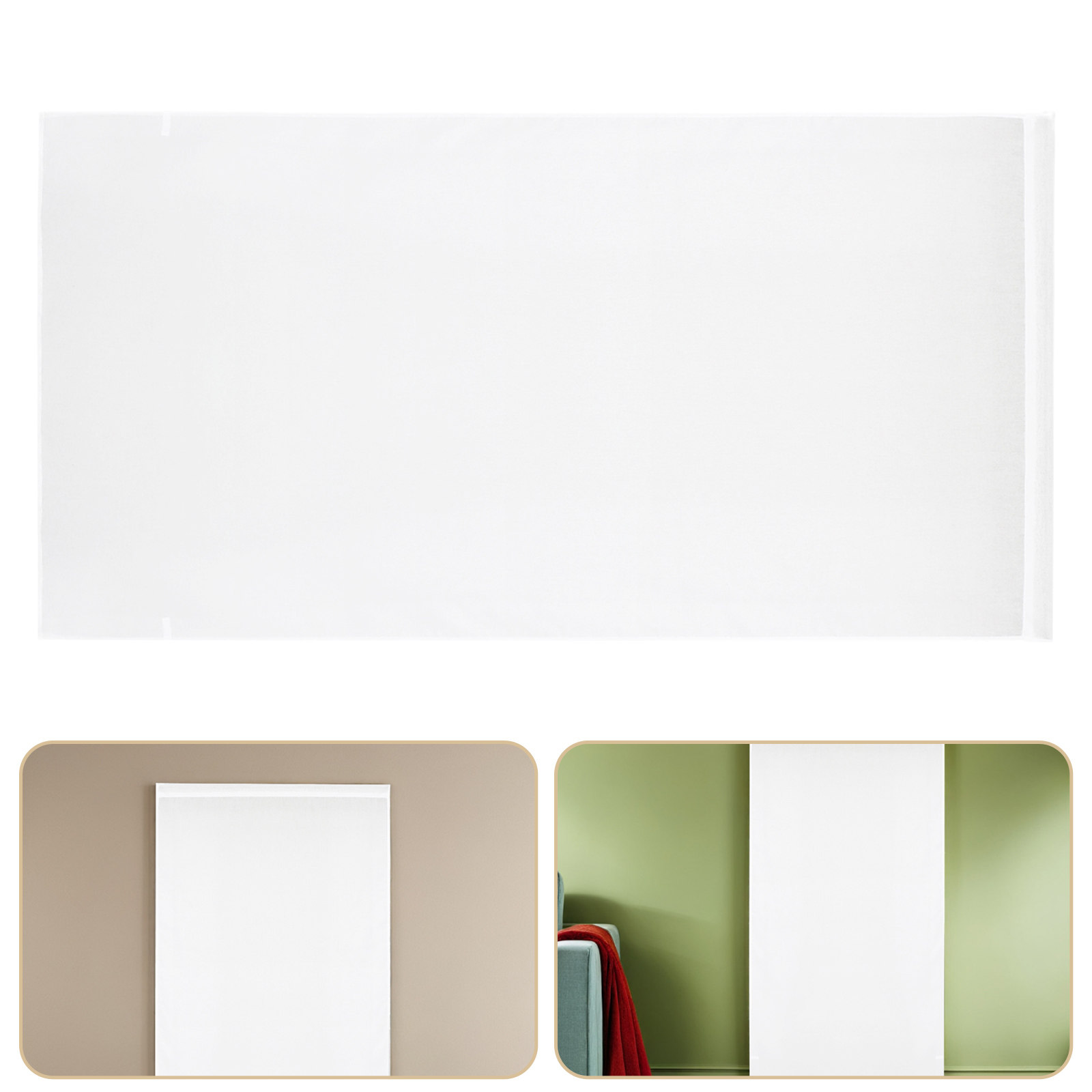 Kitchen Decor Lighting - White Sheer Window Curtain Semi Transparent