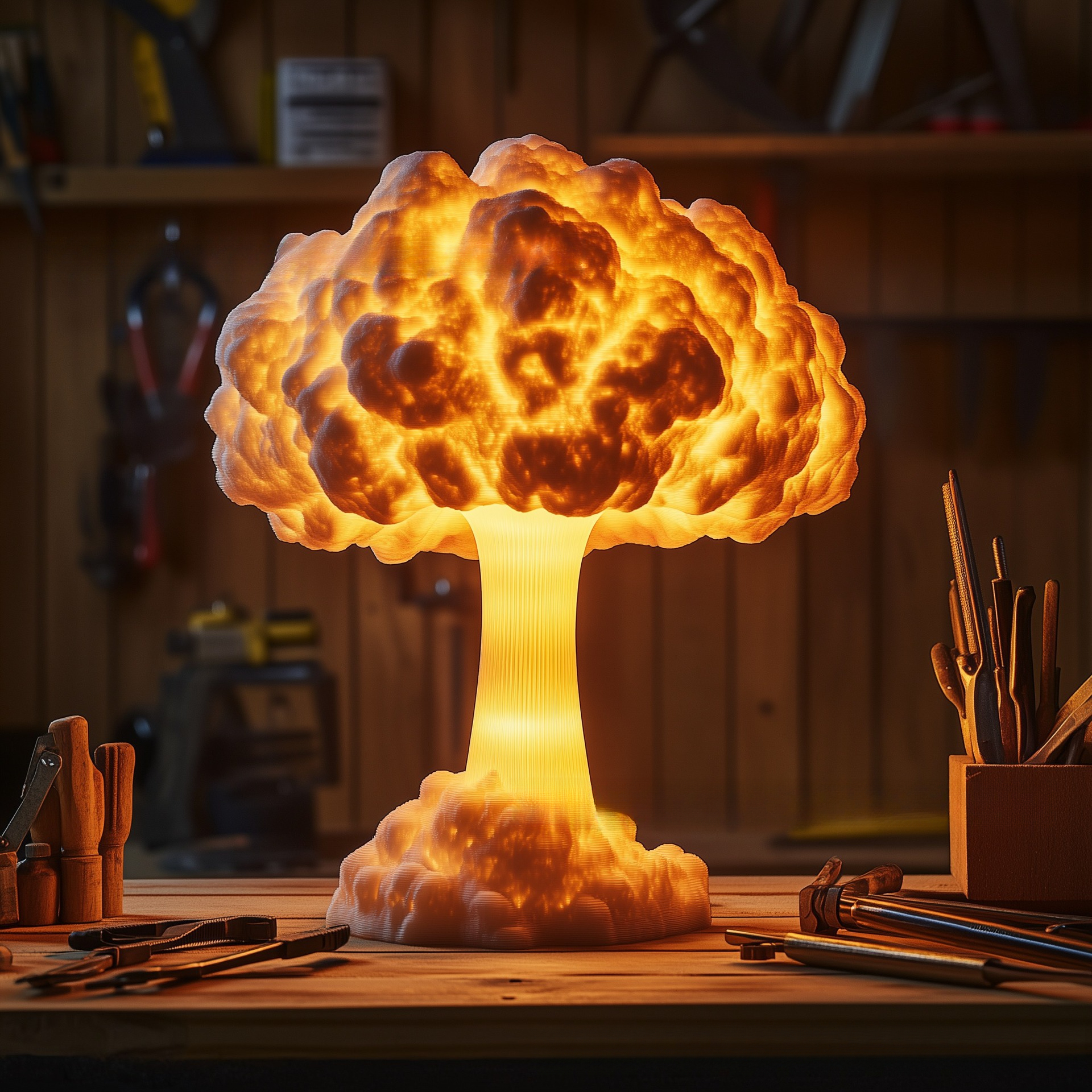 Mushroom Table Lamp - New Mushroom Cloud Table Lamp Atomic