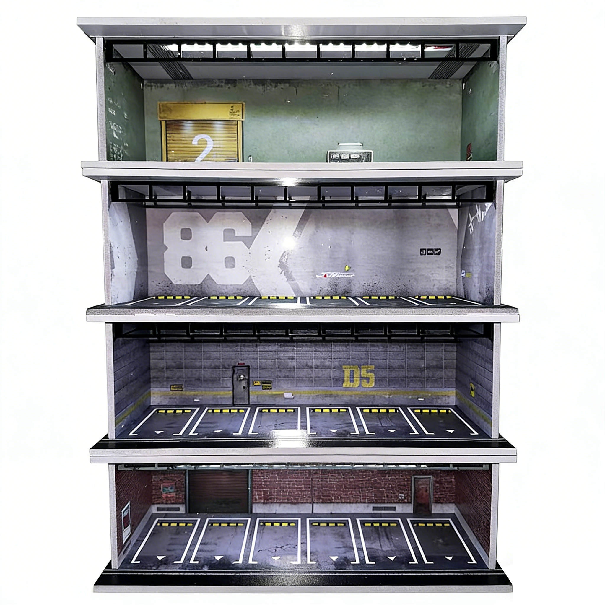 Lighting Decor And More - More Art 1/64 Car Garage Diorama