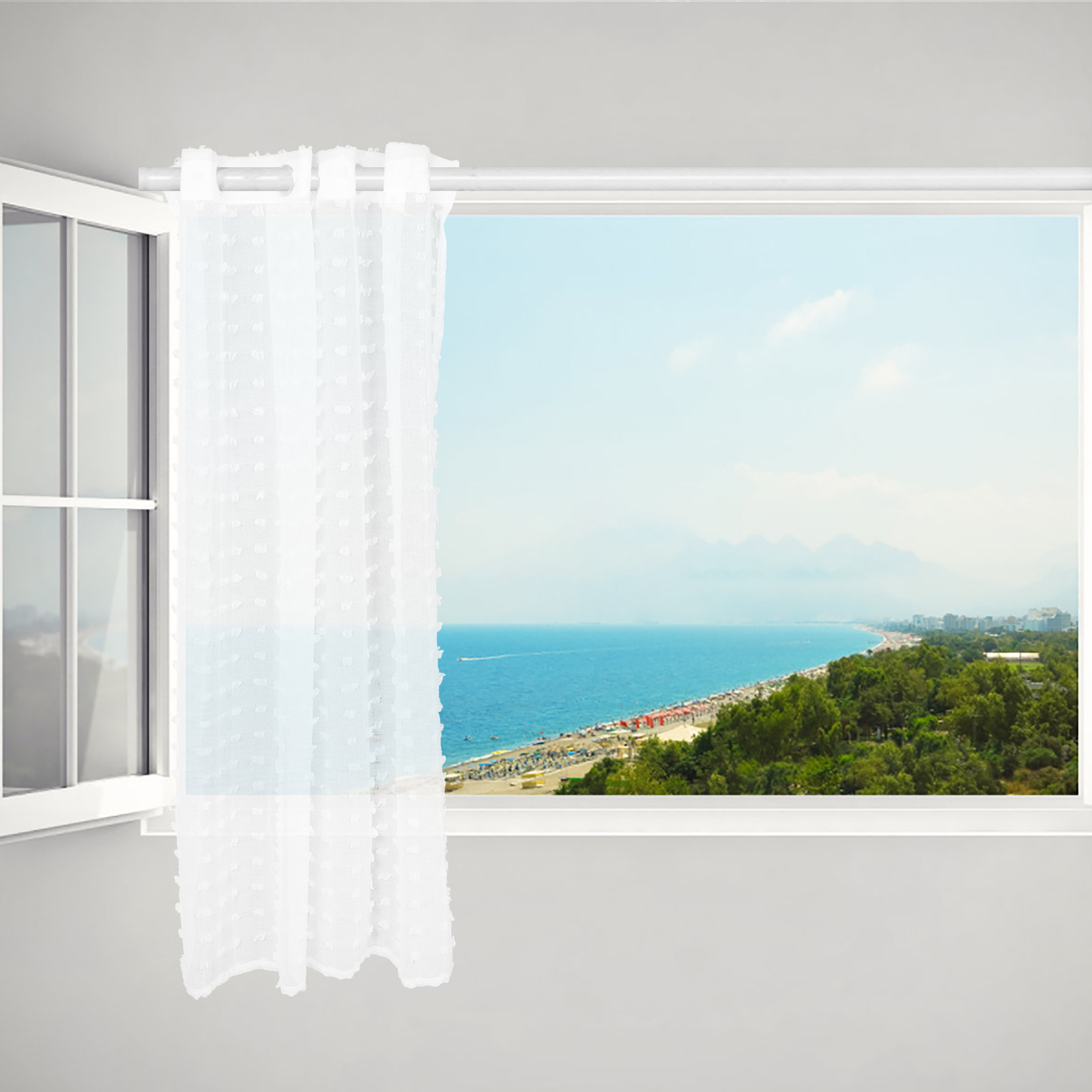 White Dot Sheer Curtain Light  – обзор и цена Kitchen Decor Lighting