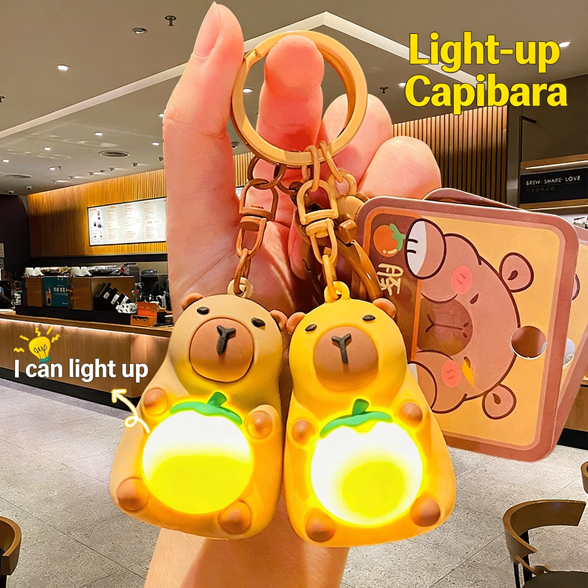 Simulation Capybara Doll Keych – обзор и цена Lighting Decor Items