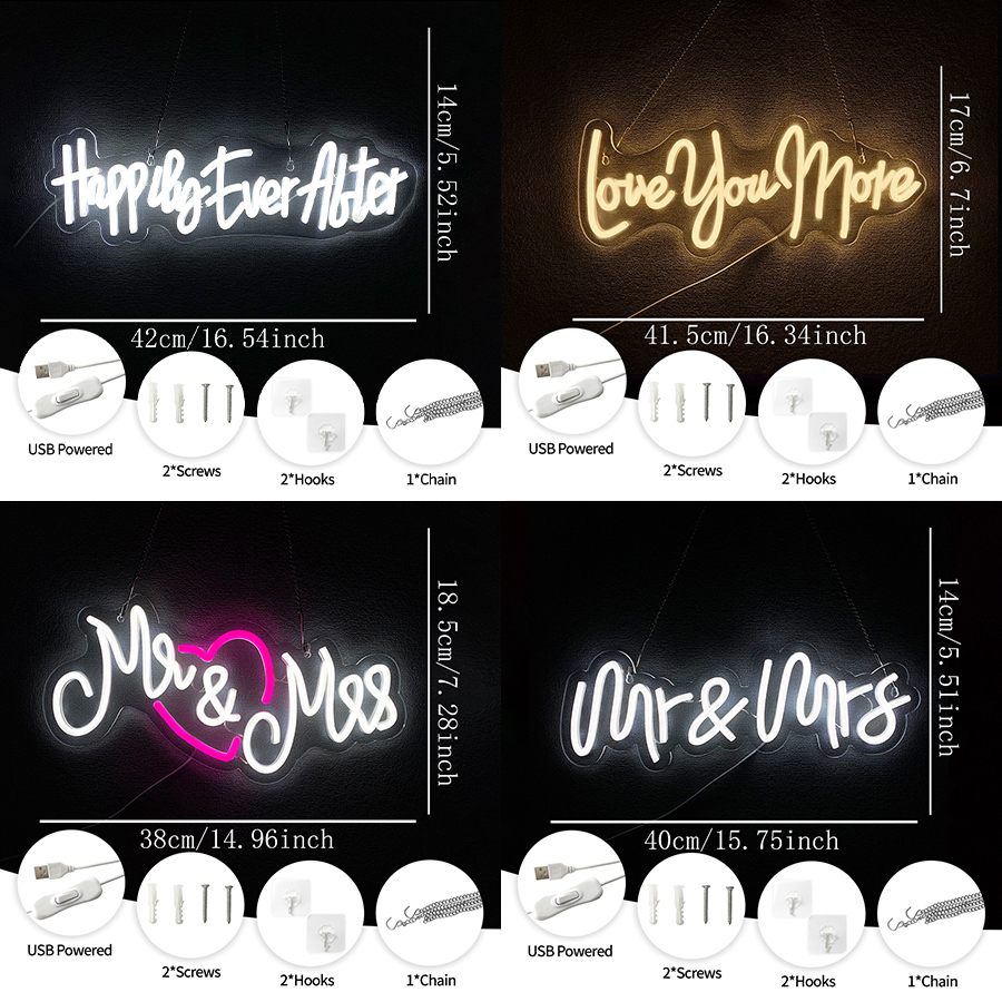 Love You More Neon Sign For Wa – обзор и цена Lighting Decor And More
