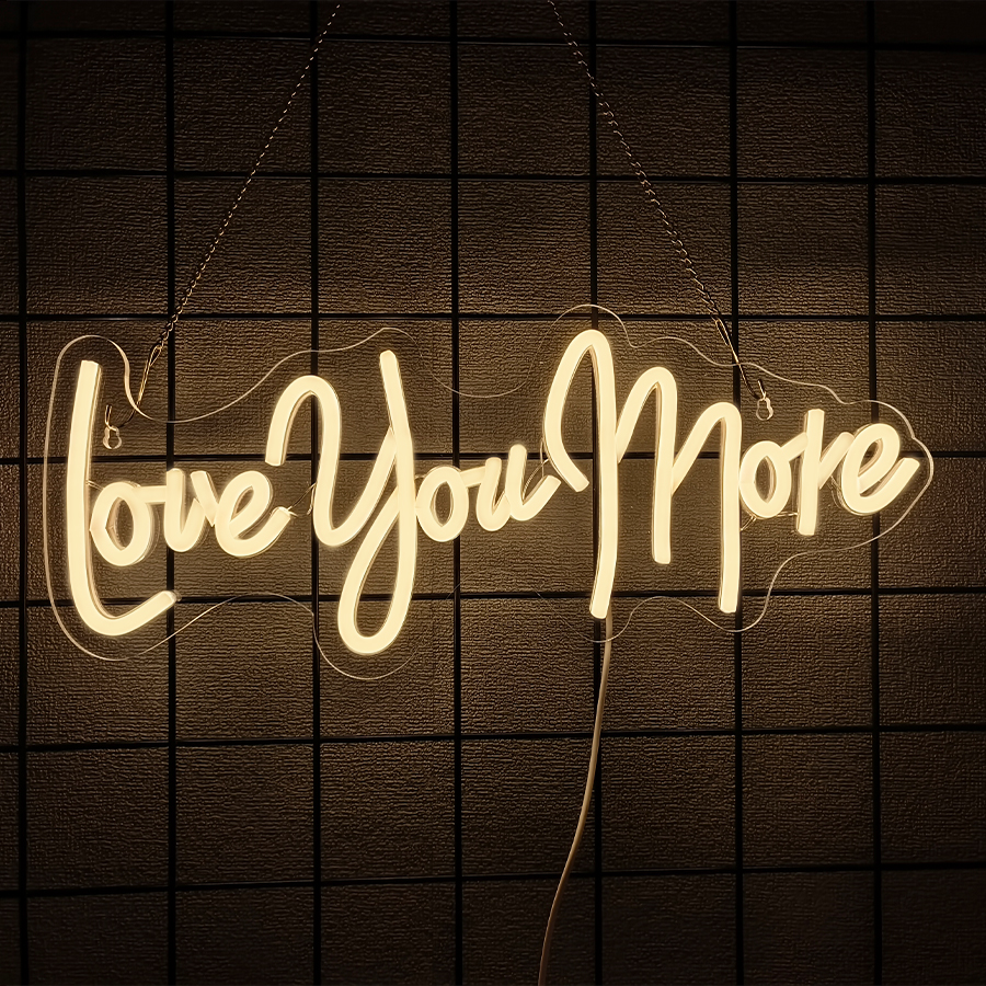 Love You More Neon Sign For Wa – обзор и цена Lighting Decor And More