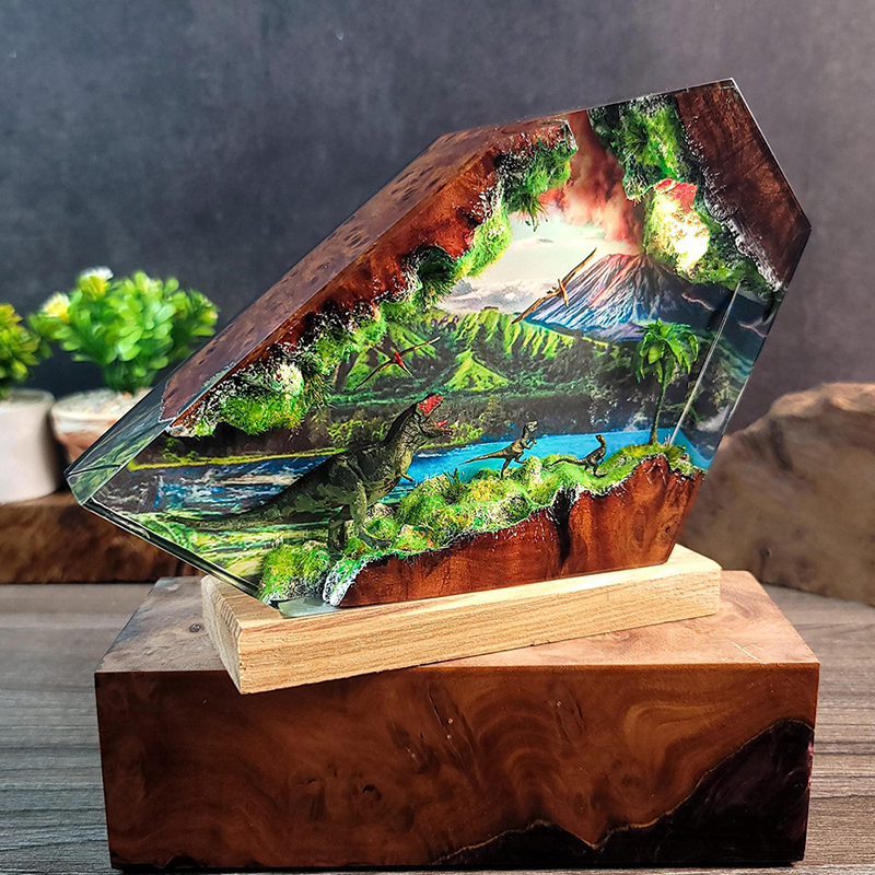 Table Resin Lamp Dinosaur Figu – обзор и цена Lighting Table Decor