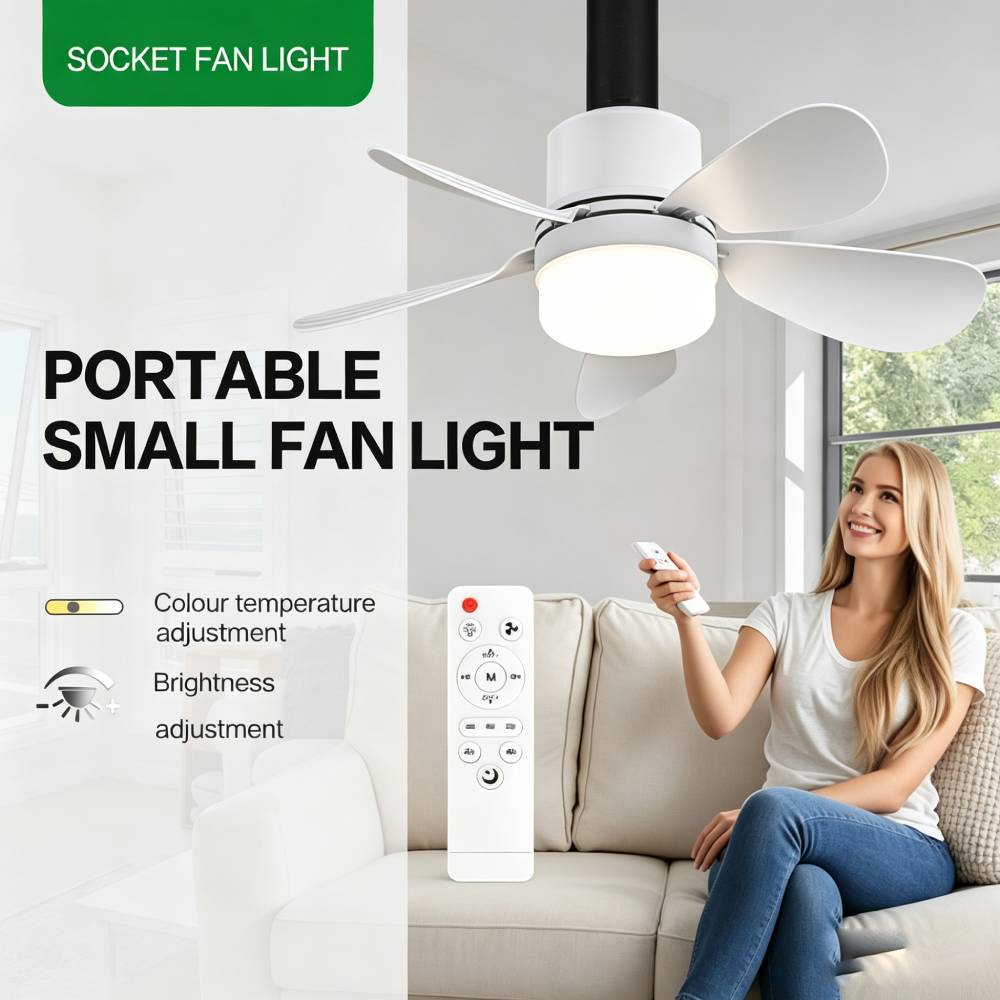 Socket Fan Light with Remote,  – обзор и цена Lighting Decor Home