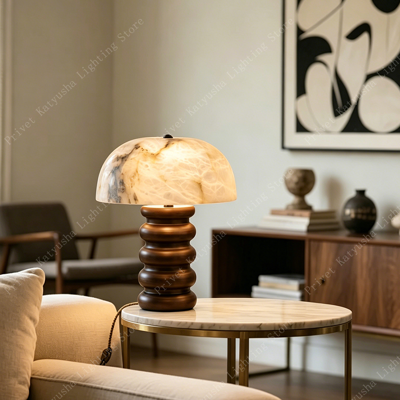 Retro Alabaster Mushroom Table – обзор и цена Mushroom Table Lamp