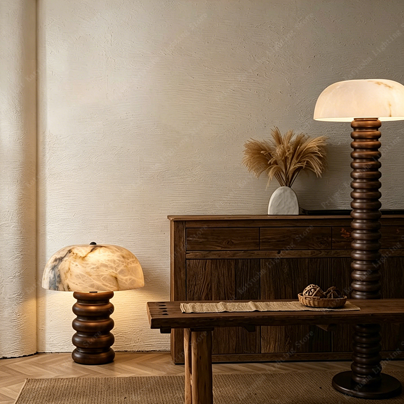 Retro Alabaster Mushroom Table – обзор и цена Mushroom Table Lamp