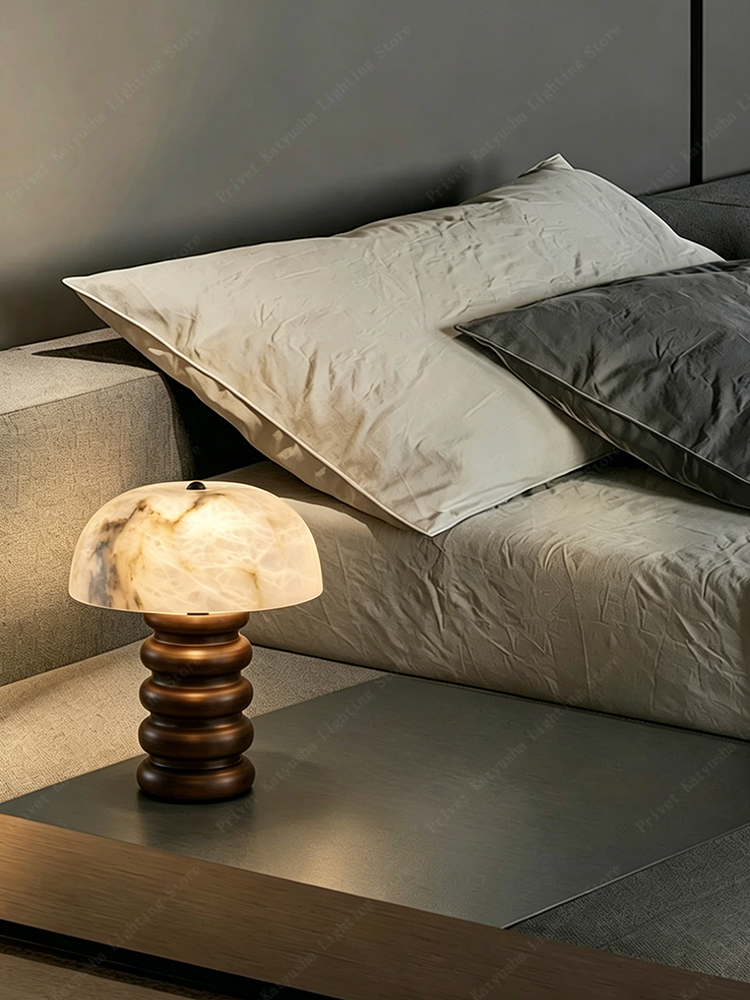 Retro Alabaster Mushroom Table – обзор и цена Mushroom Table Lamp