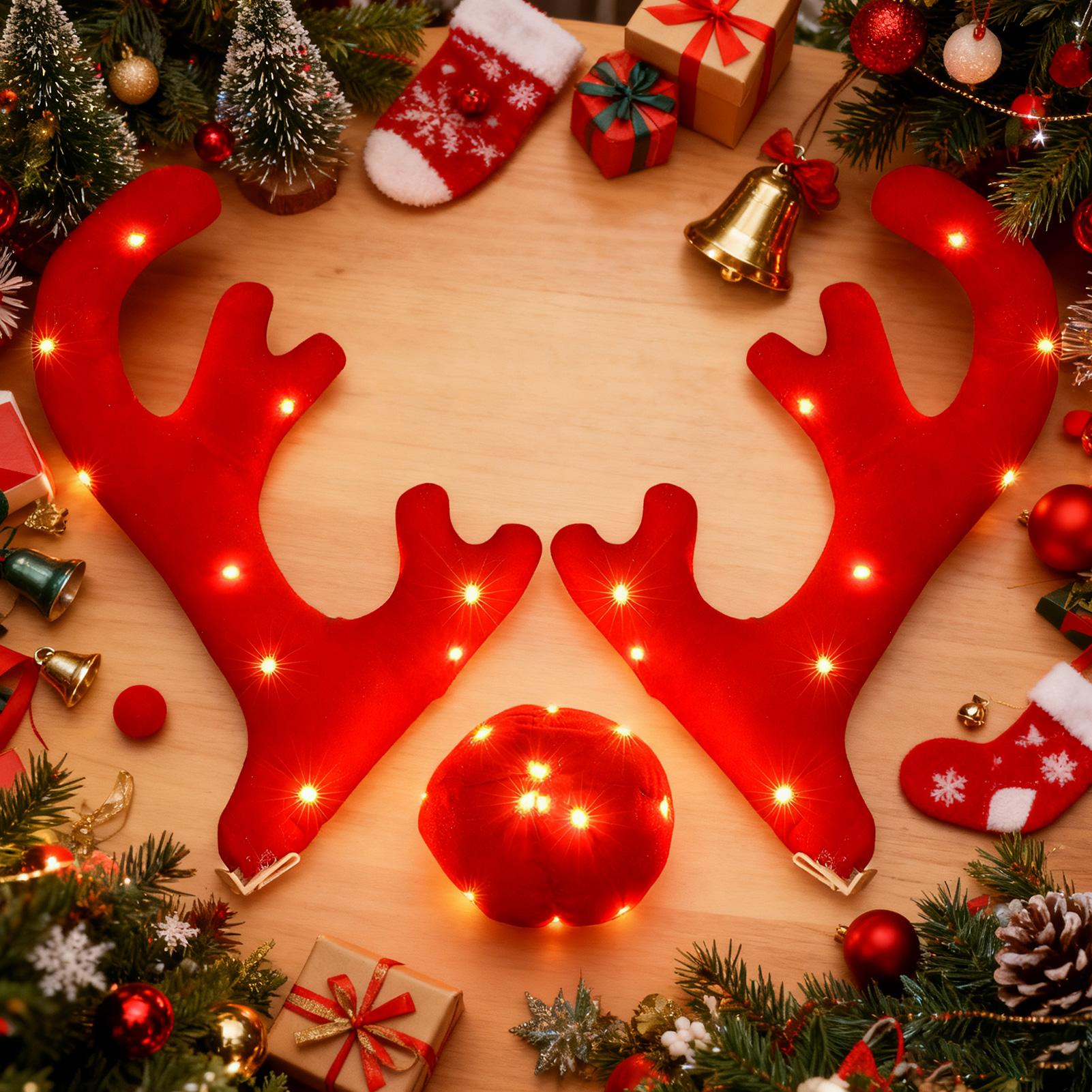 Reindeer Antlers For Cars Cute – обзор и цена Up Lighting Decor