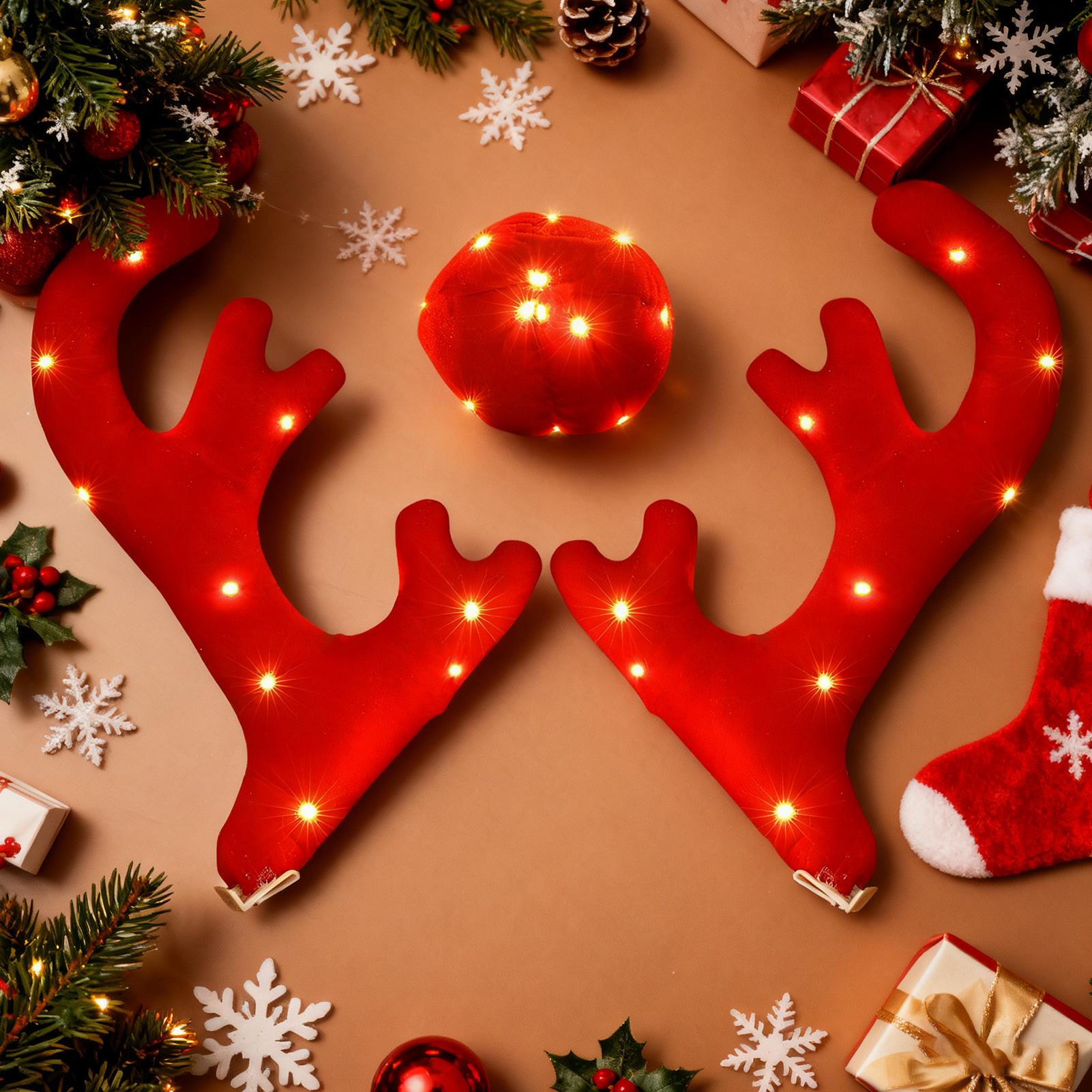 Reindeer Antlers For Cars Cute – обзор и цена Up Lighting Decor