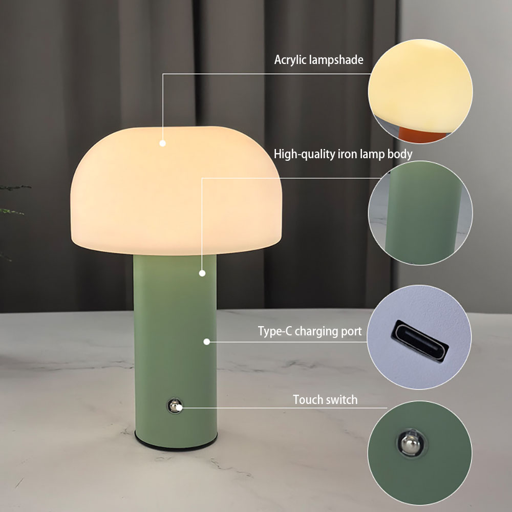 New Mushroom Lamp LED Charging – обзор и цена Mushroom Table Lamp