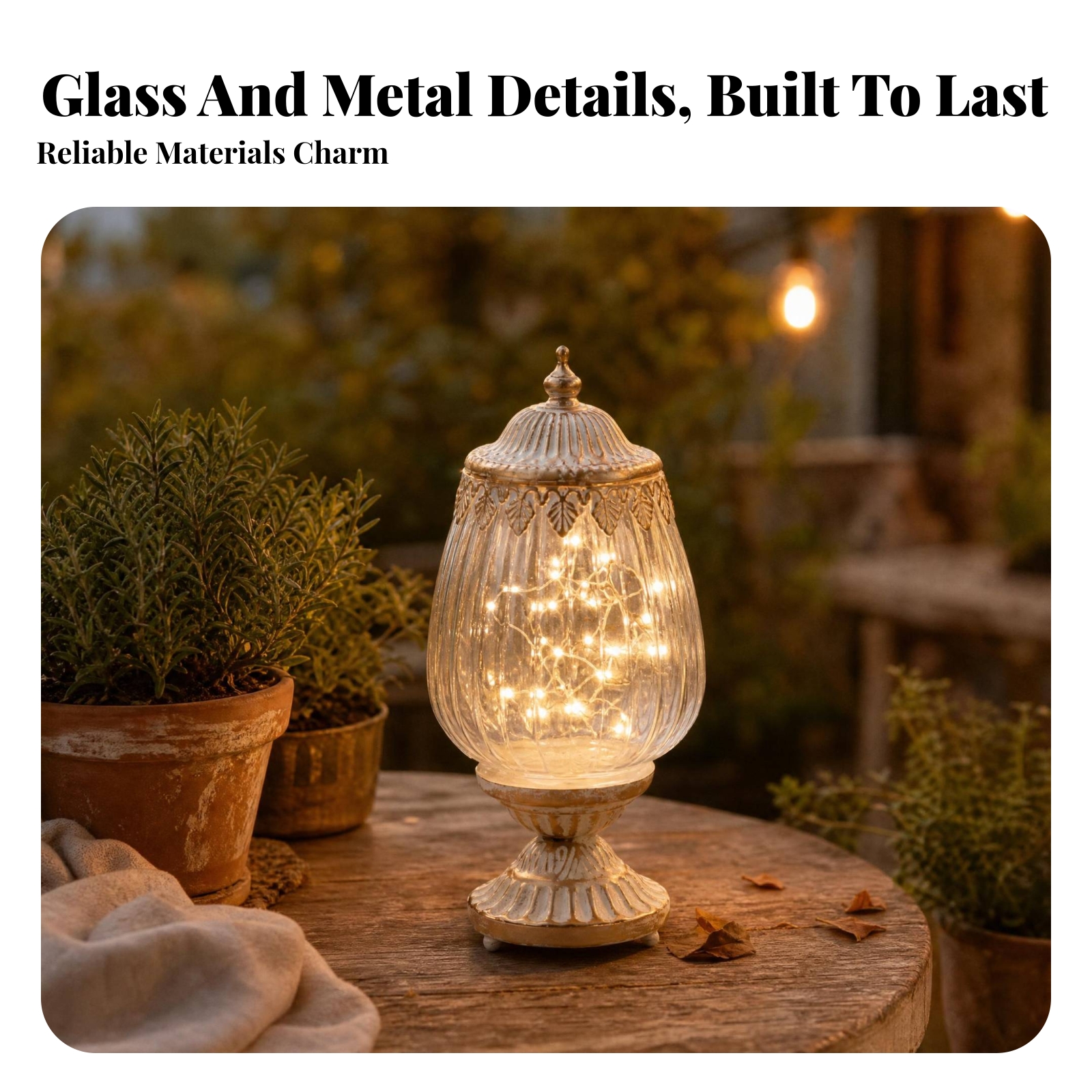 Vintage Ribbed Glass Lantern O – обзор и цена Lighting Table Decor