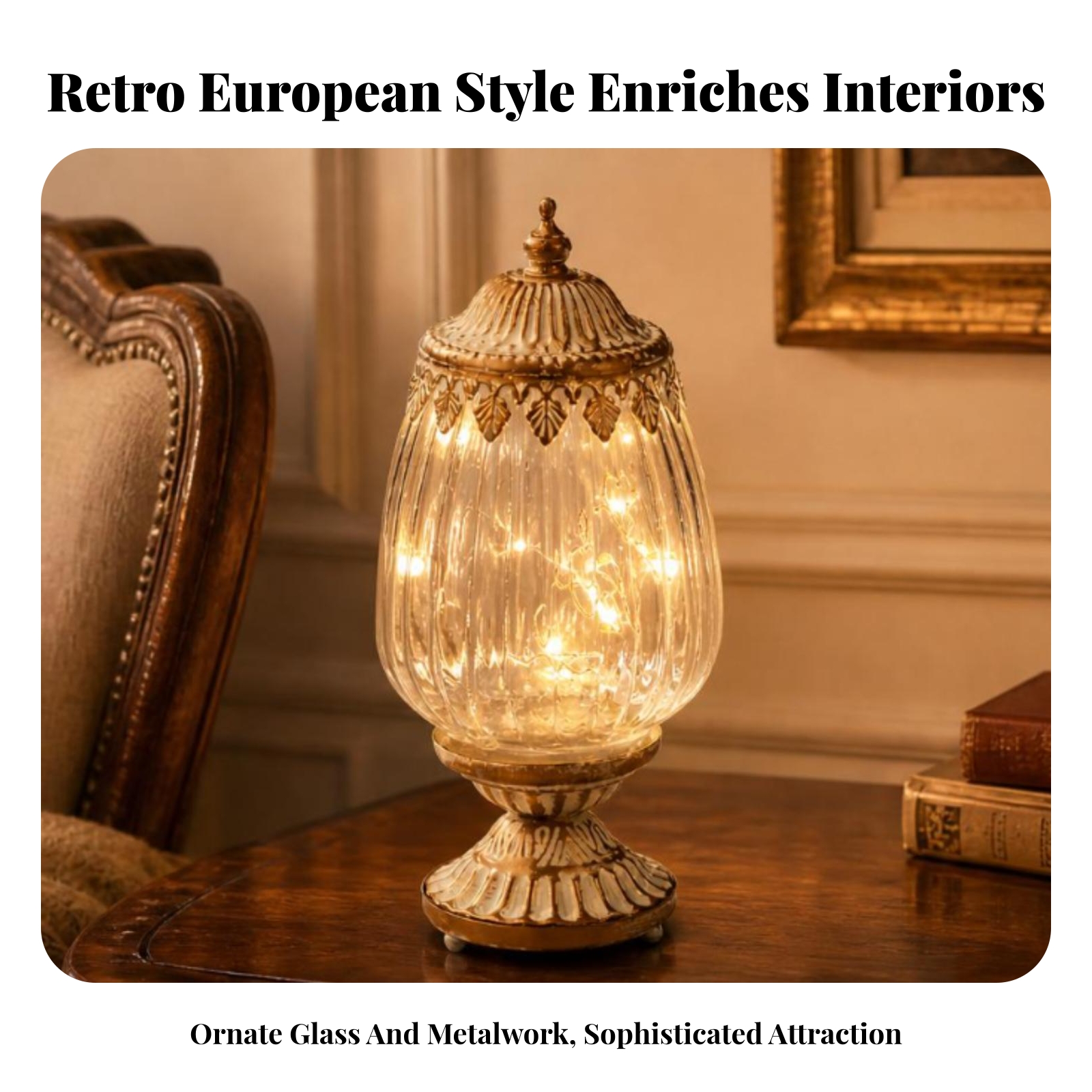 Vintage Ribbed Glass Lantern O – обзор и цена Lighting Table Decor
