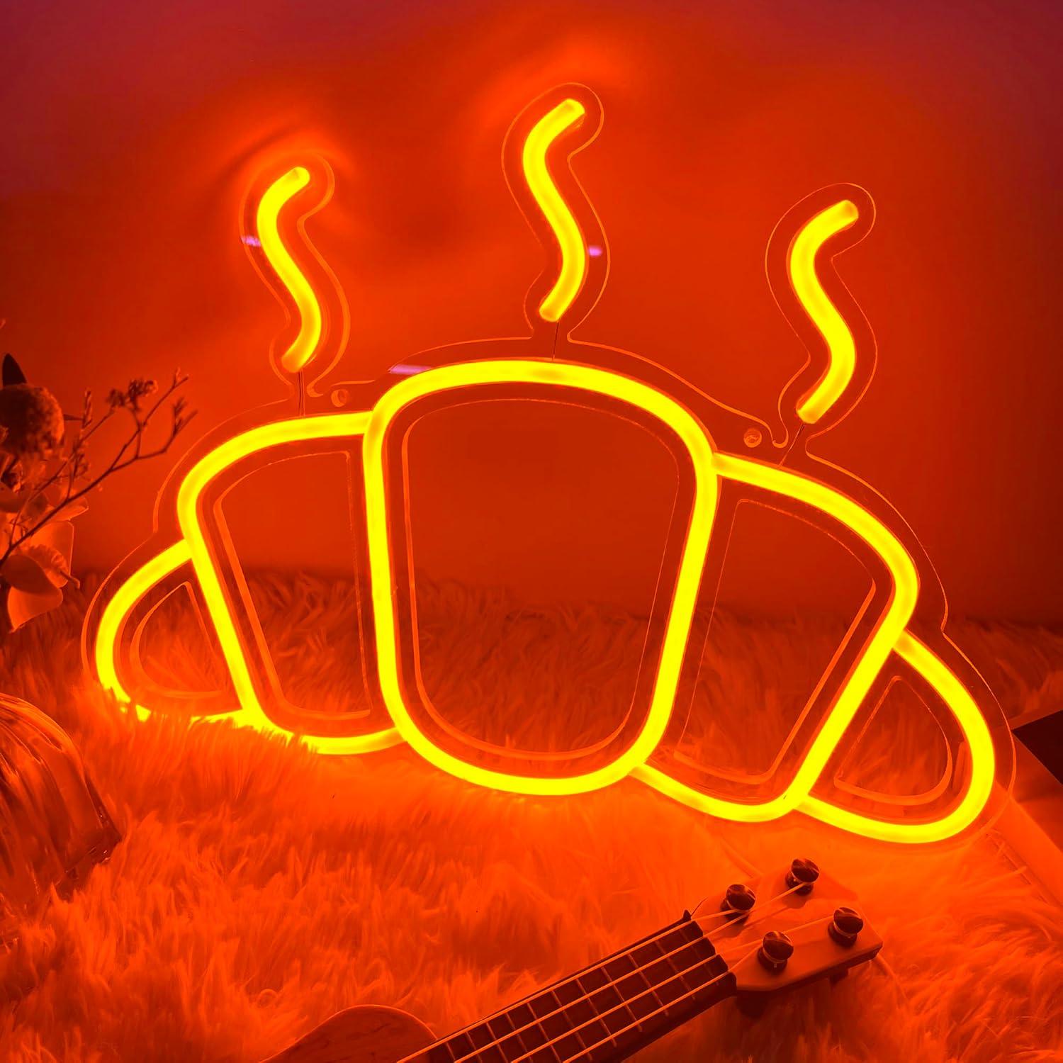 Croissant Neon Sign USB Powere – обзор и цена Kitchen Decor Lighting