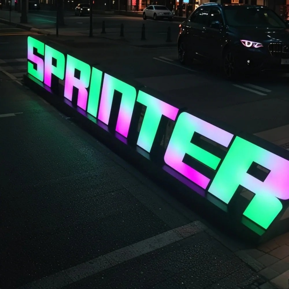 Custom RGB Metal LED Sign Wall – обзор и цена Lighting Decor Company