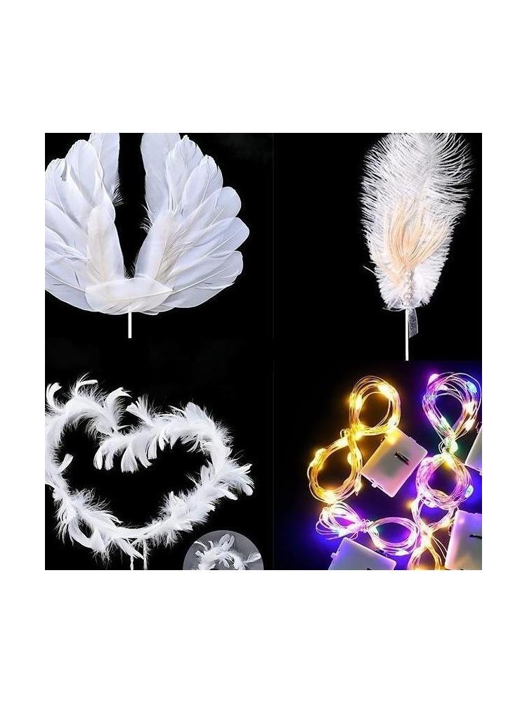 Pearl White Feathers Light Str – обзор и цена Kitchen Decor Lighting