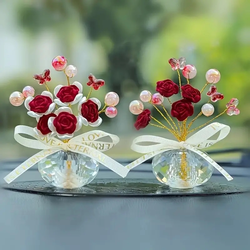 1PC Crystal Glass Rose Dashboa – обзор и цена Lighting Mcqueen Bedroom Decor