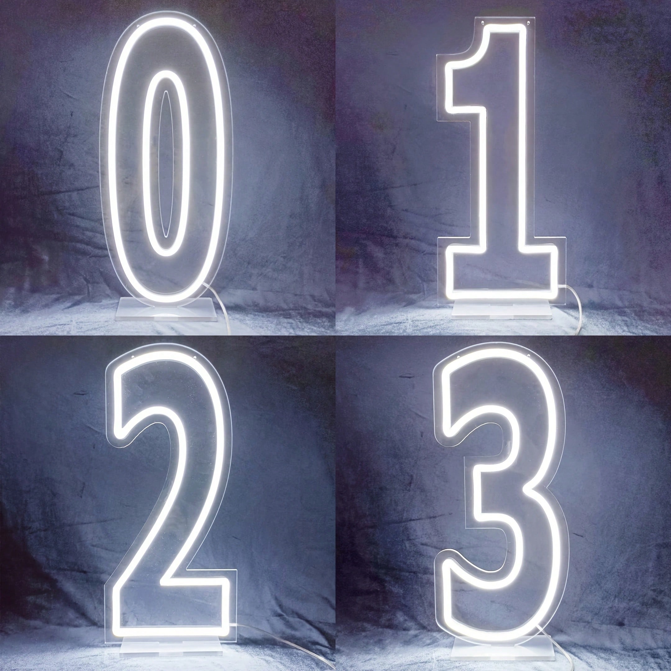 White 0-9 Single Digit LED Num – обзор и цена Lighting Decor For Wedding