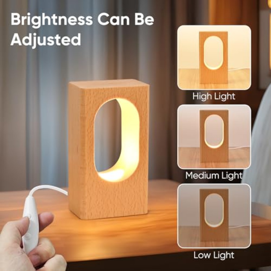 LED Wood Desk Lamp, Bedroom Be – обзор и цена Lighting Decor Home