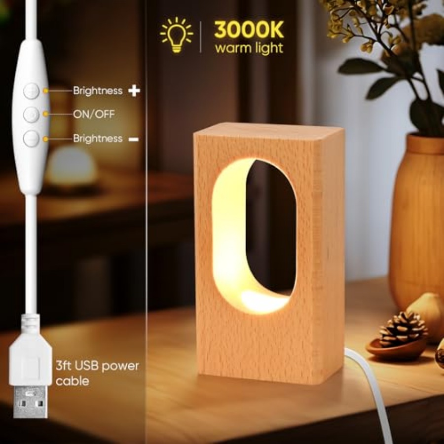 LED Wood Desk Lamp, Bedroom Be – обзор и цена Lighting Decor Home
