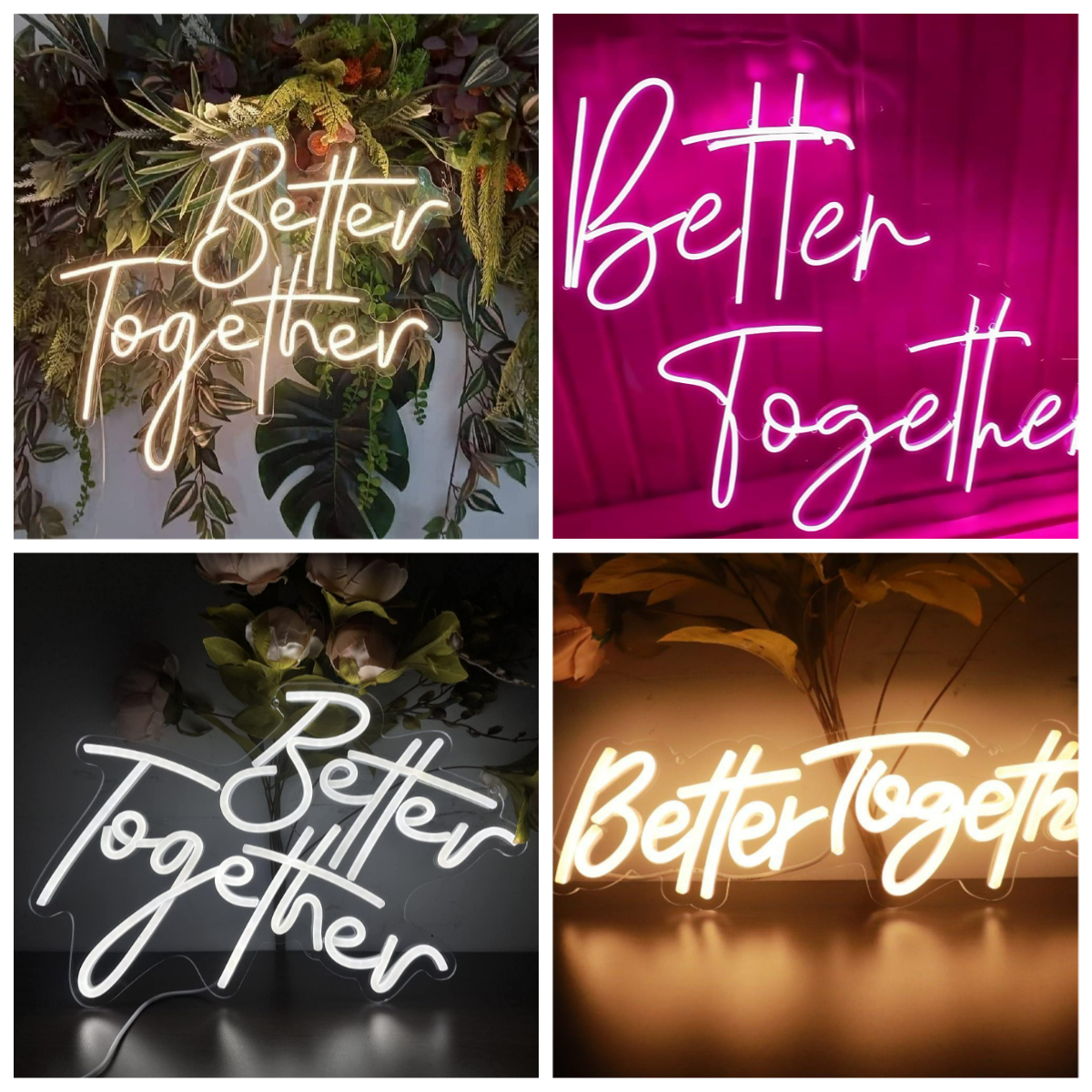 Better Together Neon Sign USB  – обзор и цена Lighting Decor For Wedding