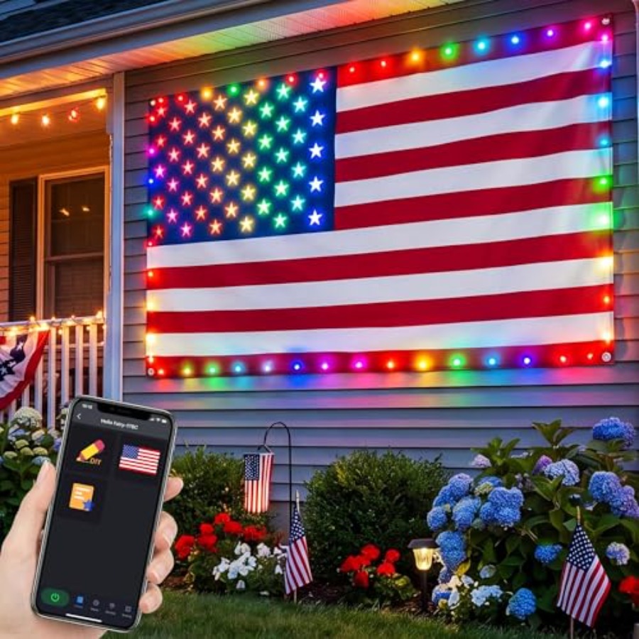 Smart Lighted American Flag 3x – обзор и цена Up Lighting Decor