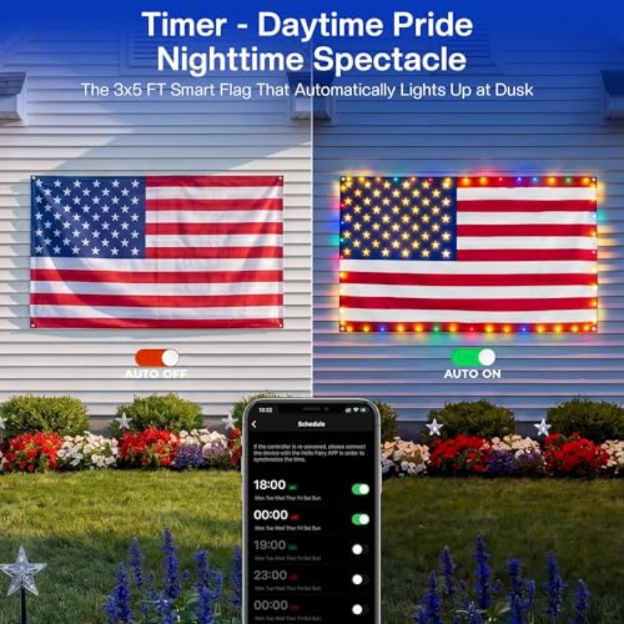 Smart Lighted American Flag 3x – обзор и цена Up Lighting Decor