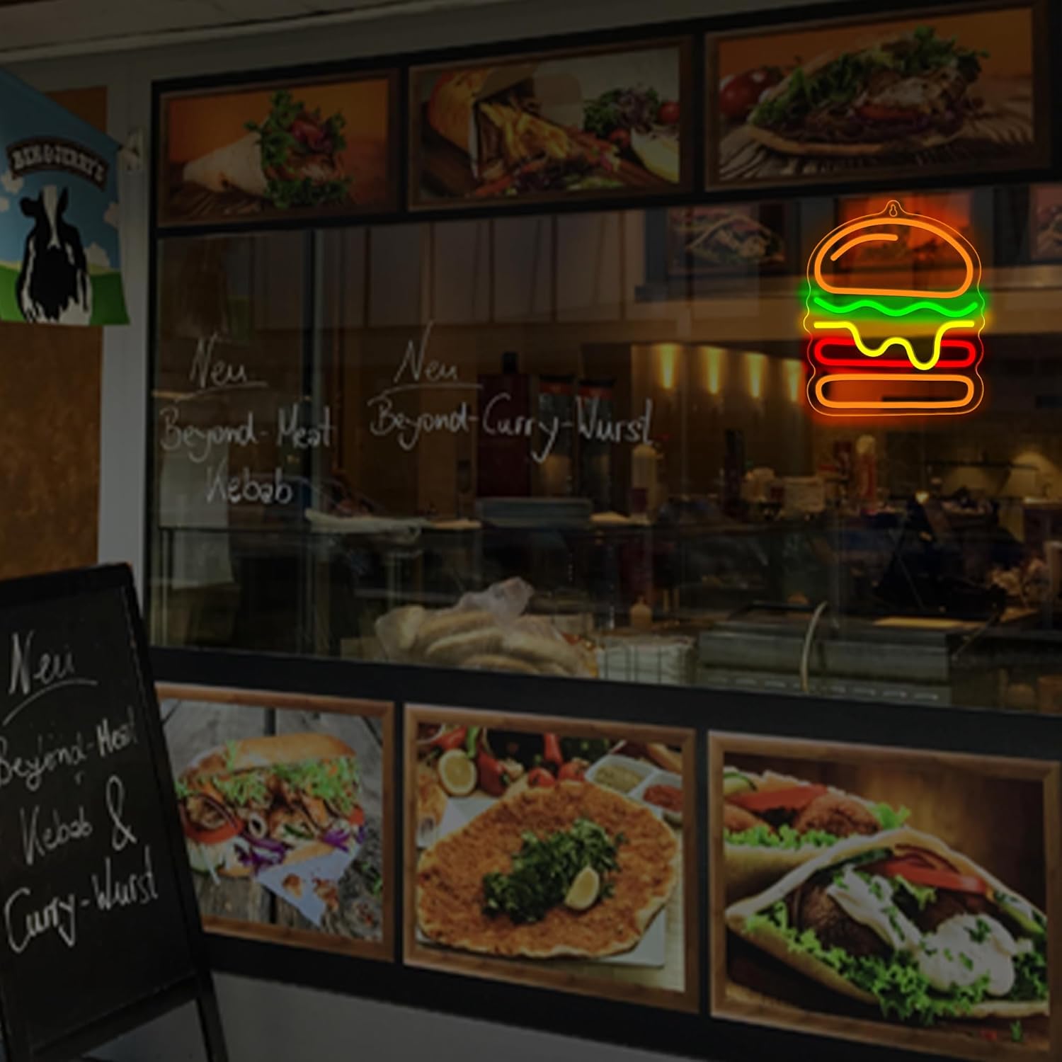 Burger Neon Sign with Layered  – обзор и цена Lighting Decoration Ideas For Home