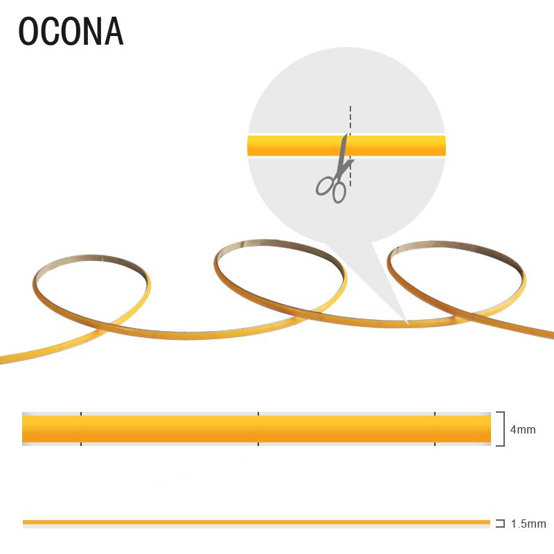 4mm Narrow COB LED Strip Light – обзор и цена Lighting Mcqueen Bedroom Decor