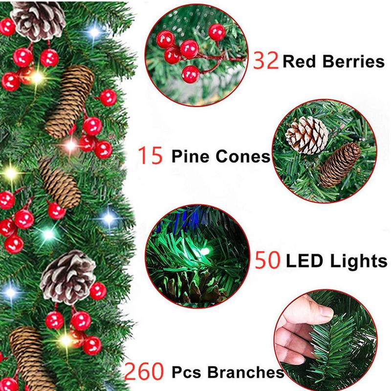 Lighted Christmas Garland Wate – обзор и цена Lighting Decor Company