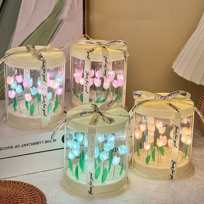 DIY Tulip Lamp Simulation Flow – обзор и цена Lighting Table Decor