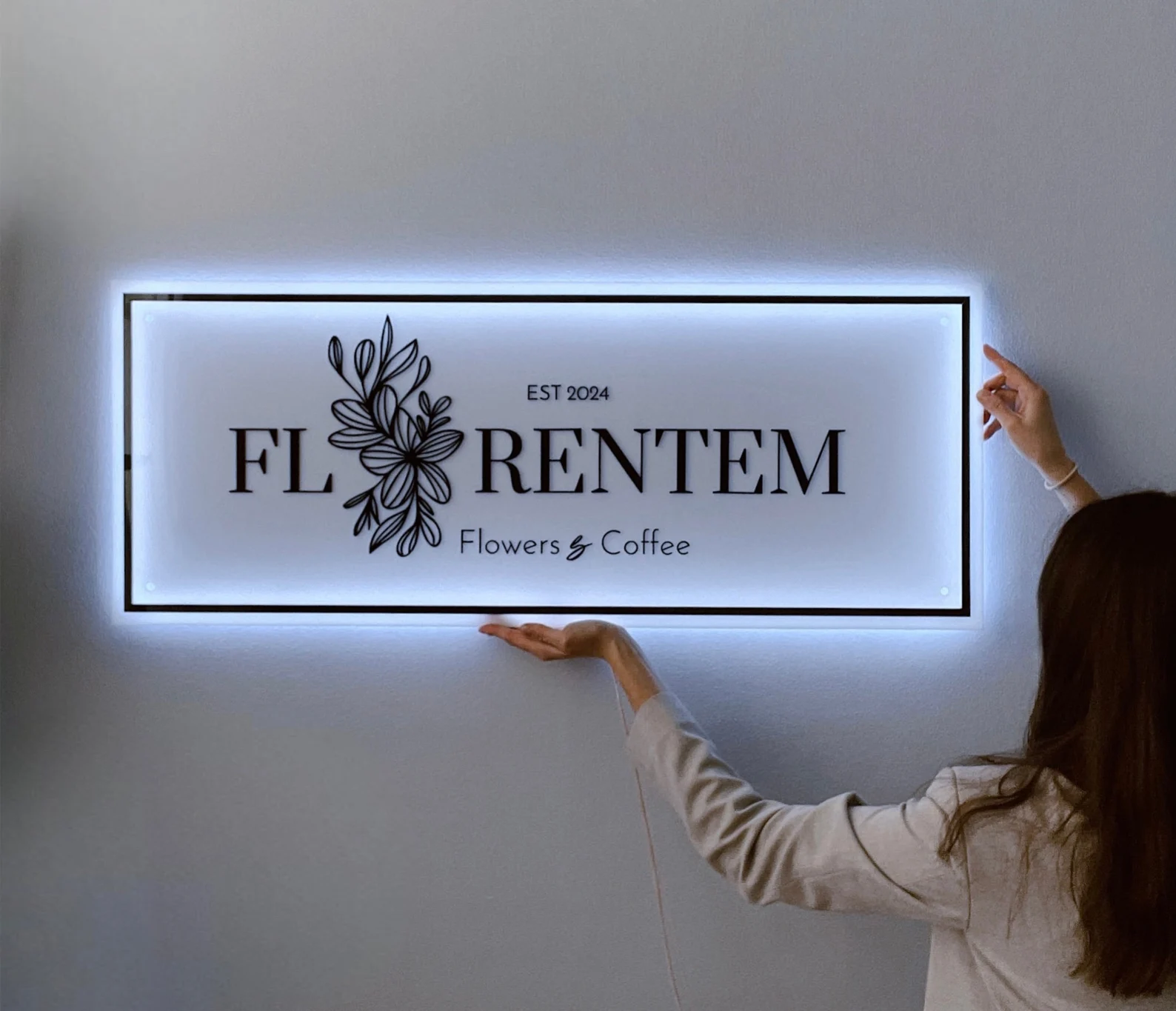 Custom Business Logo LED Sign  – обзор и цена Lighting Decor Company