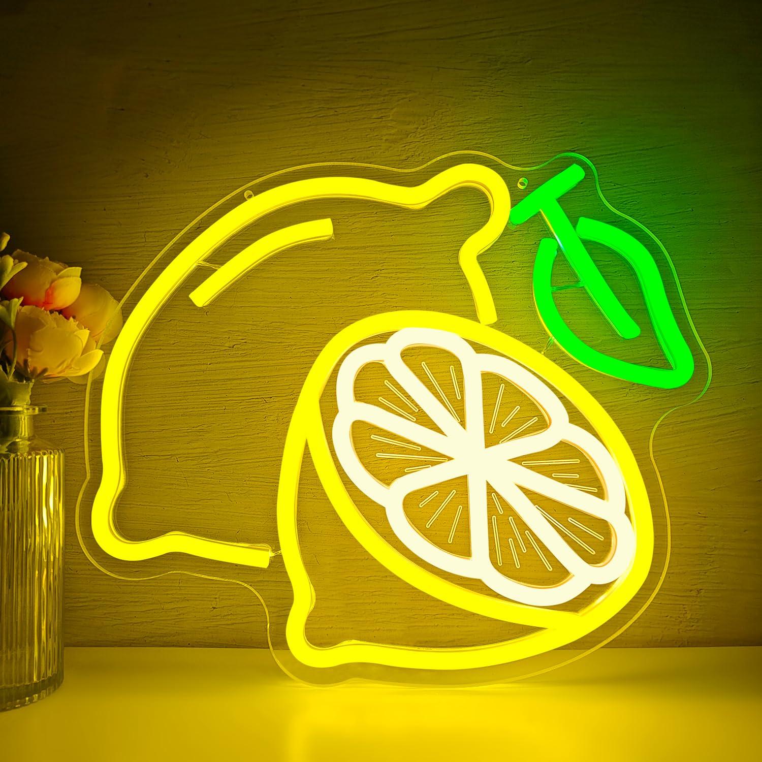 Lemon Neon Sign Dimmable LED L – обзор и цена Up Lighting Decor