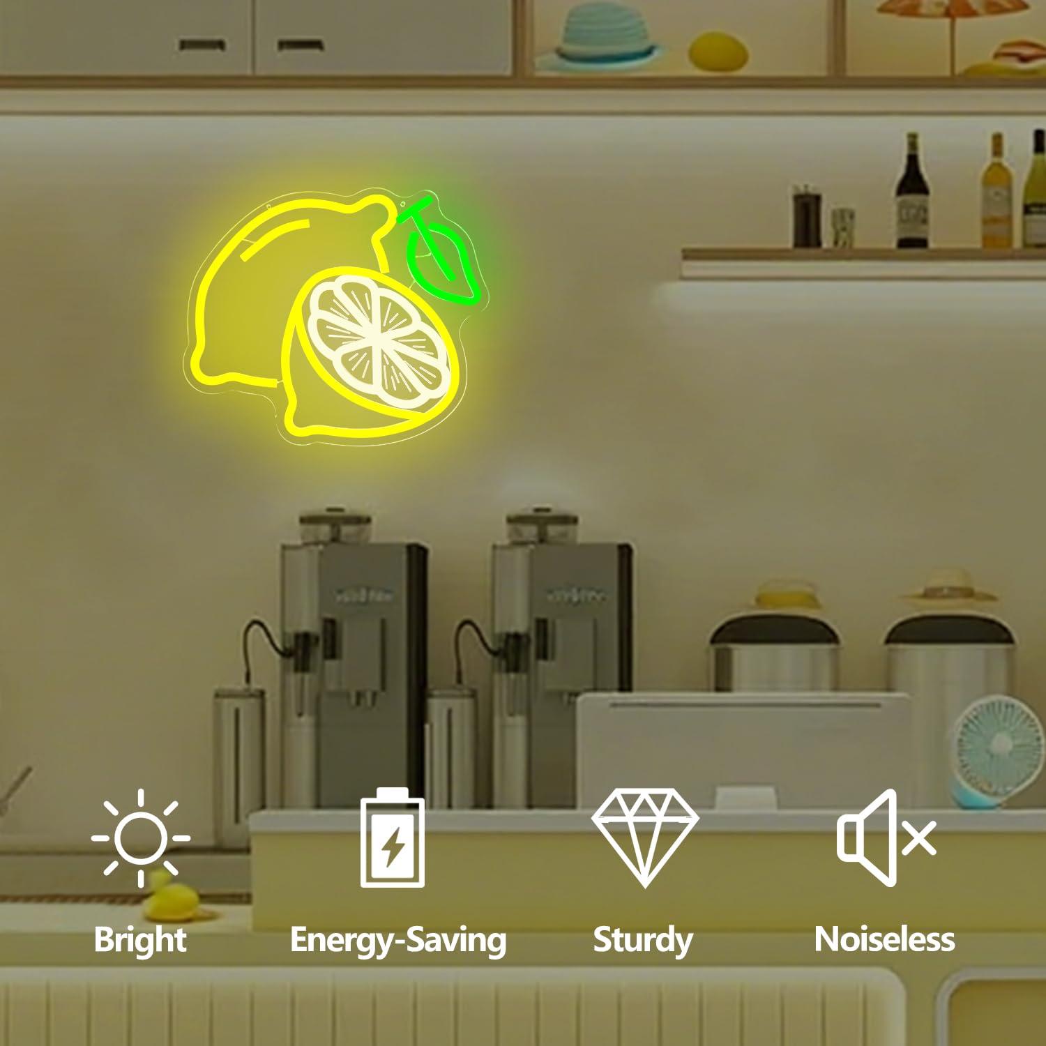 Lemon Neon Sign Dimmable LED L – обзор и цена Up Lighting Decor