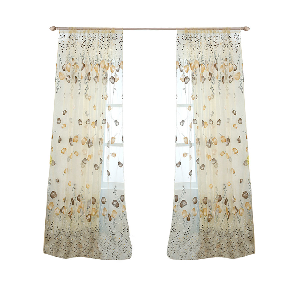 100x200cm Tulip Voile Curtains – обзор и цена Kitchen Decor Lighting
