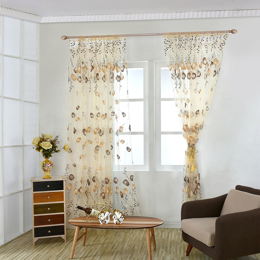 100x200cm Tulip Voile Curtains – обзор и цена Kitchen Decor Lighting