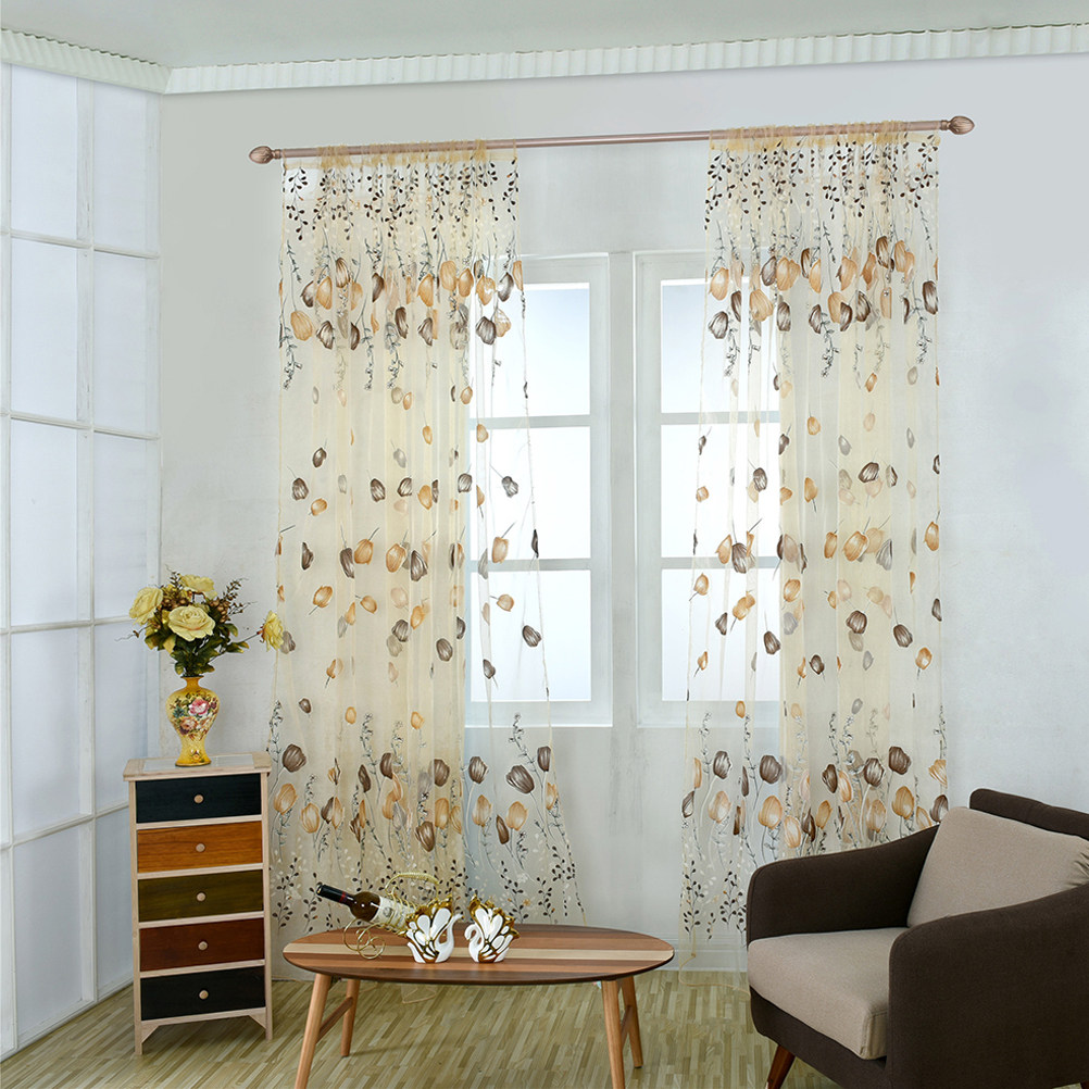 100x200cm Tulip Voile Curtains – обзор и цена Kitchen Decor Lighting