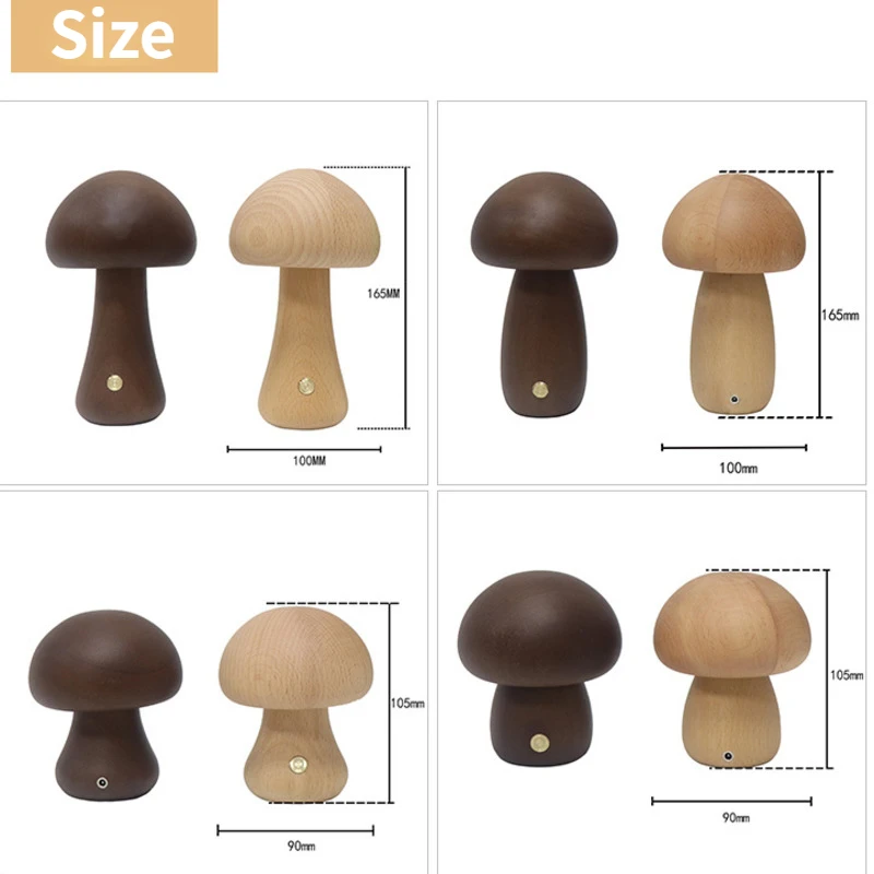 Cute Mushroom LED Night Light  – обзор и цена Mushroom Table Lamp