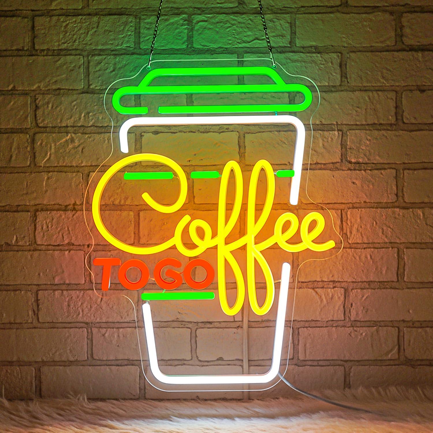 Coffee Neon Sign USB Dimmable  – обзор и цена Kitchen Decor Lighting