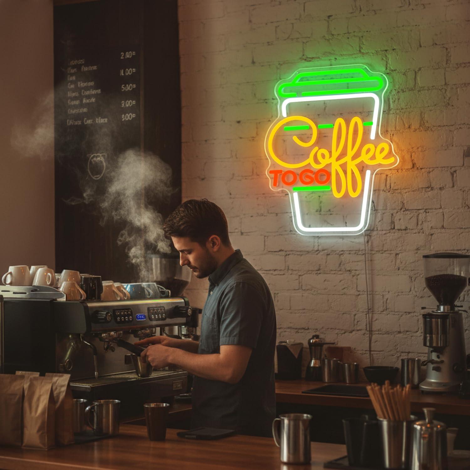 Coffee Neon Sign USB Dimmable  – обзор и цена Kitchen Decor Lighting
