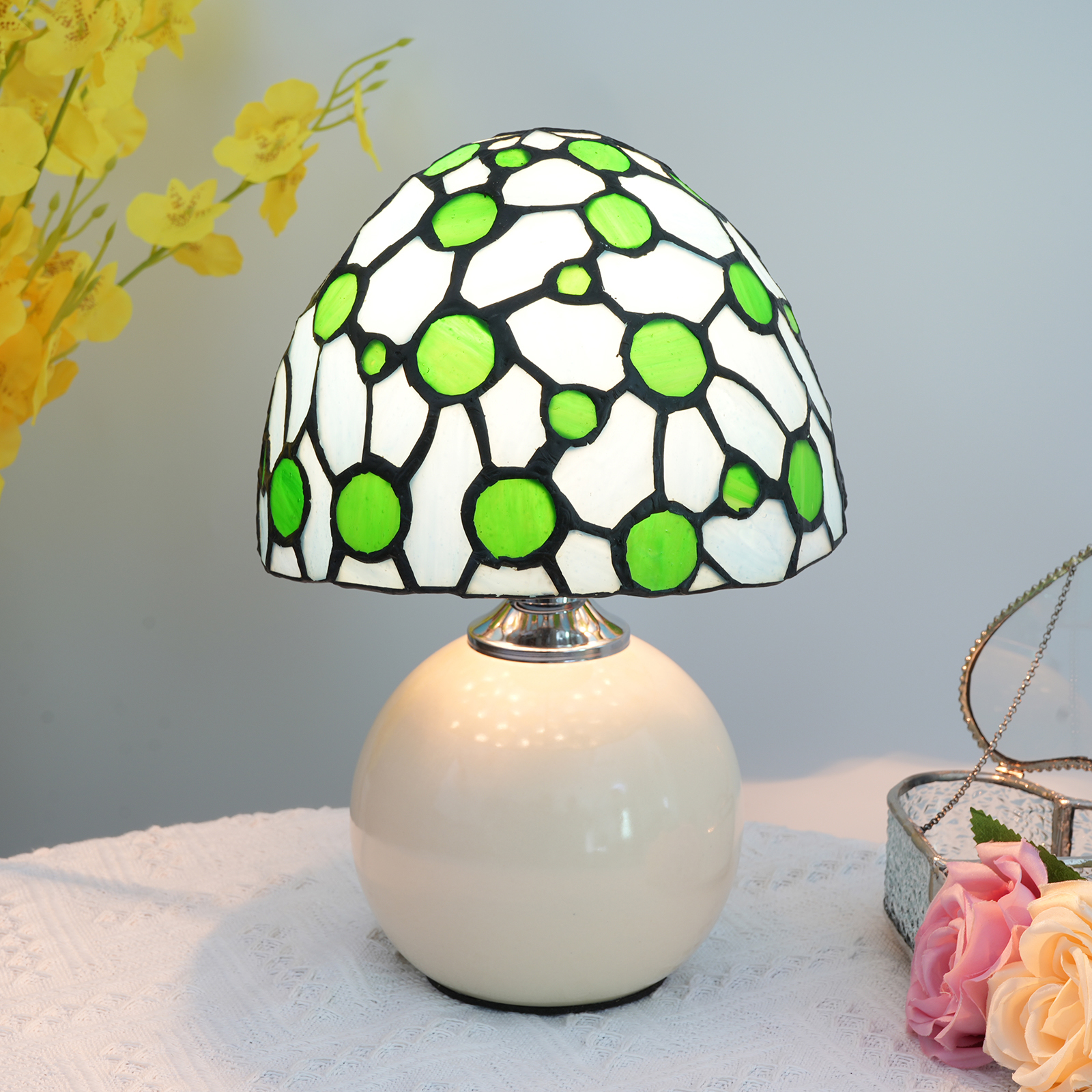Creative glass Mushroom Style  – обзор и цена Mushroom Table Lamp