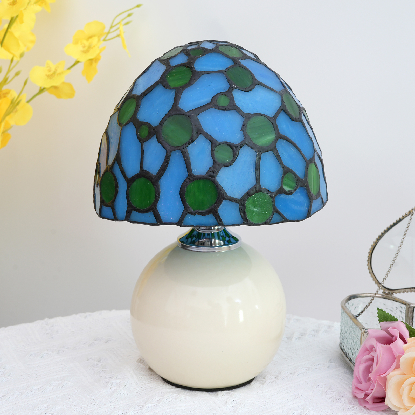 Creative glass Mushroom Style  – обзор и цена Mushroom Table Lamp