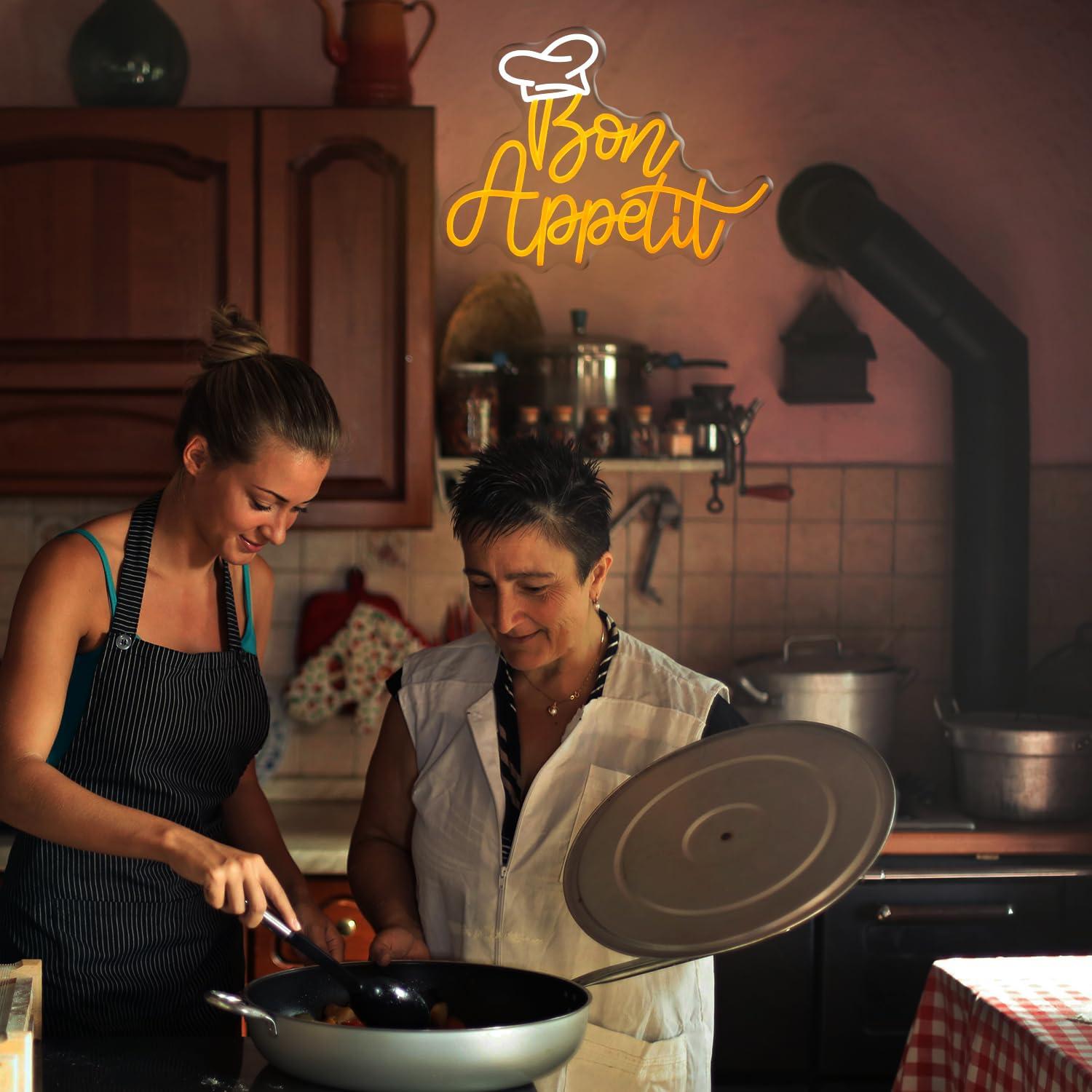 Bon Appetit Chef Hat Neon Sign – обзор и цена Lighting Decor Home
