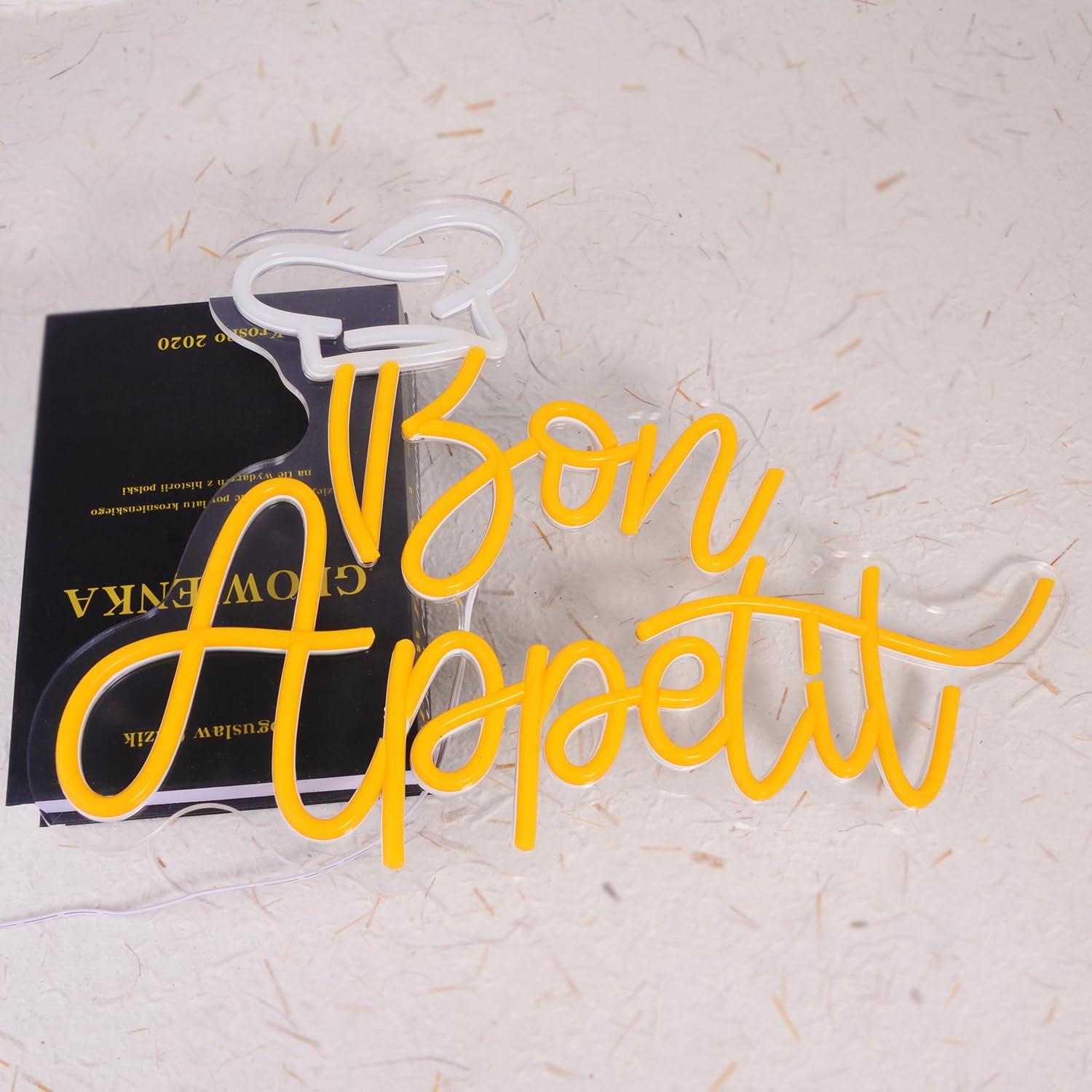 Bon Appetit Chef Hat Neon Sign – обзор и цена Lighting Decor Home
