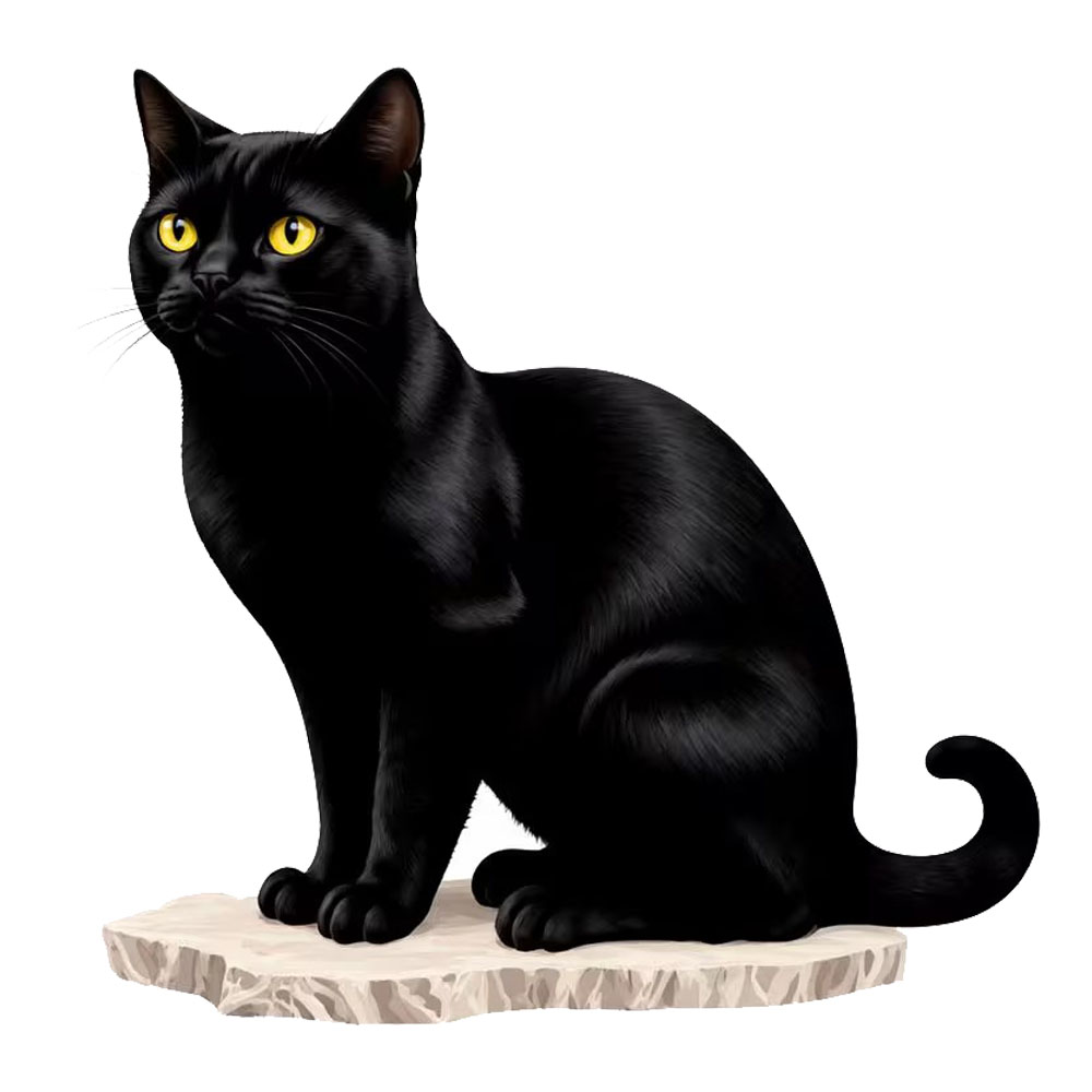 Stunning Black Cat with Glossy – обзор и цена Lighting Mcqueen Bedroom Decor