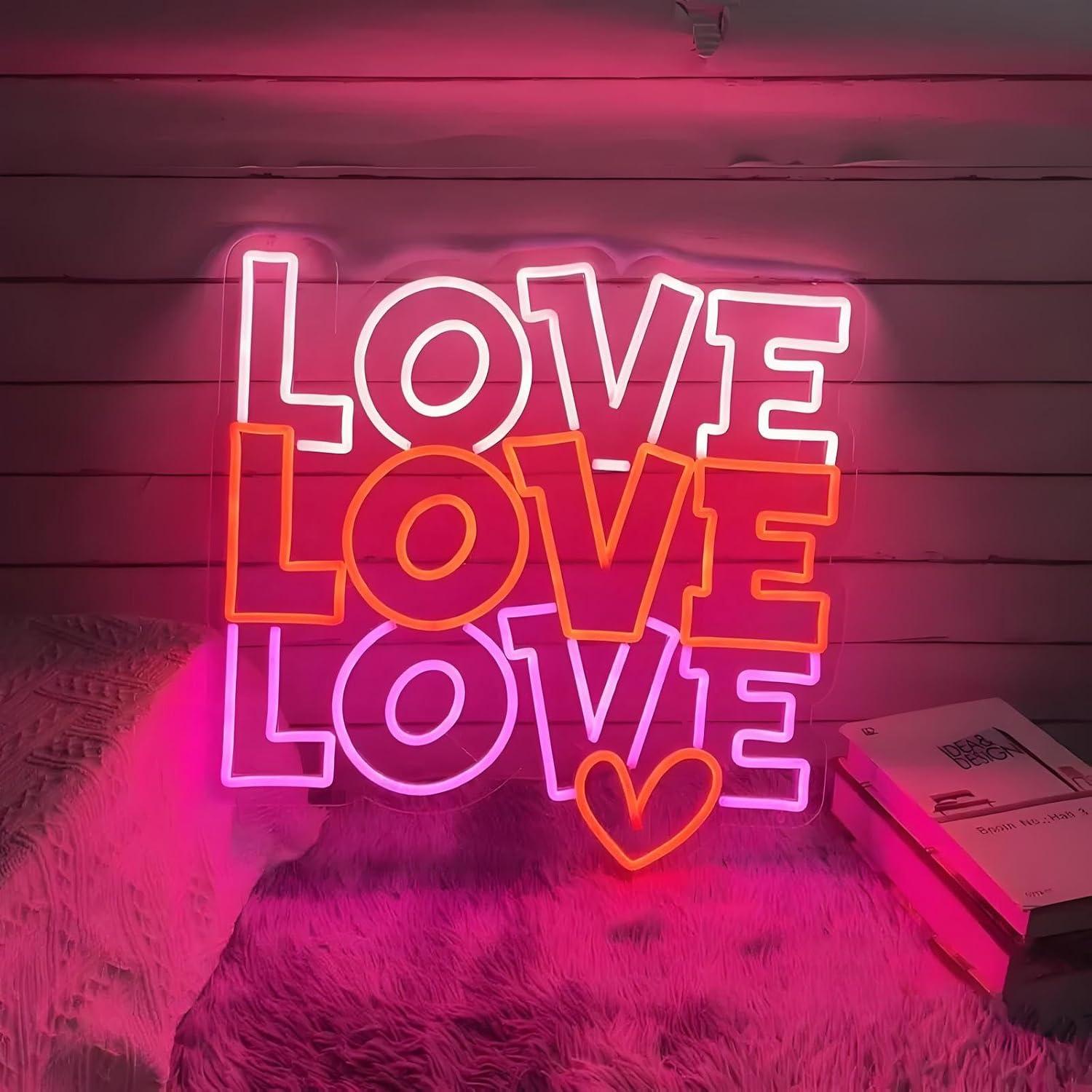 Love Neon Sign USB Dimmable LE – обзор и цена Lighting Decor For Wedding