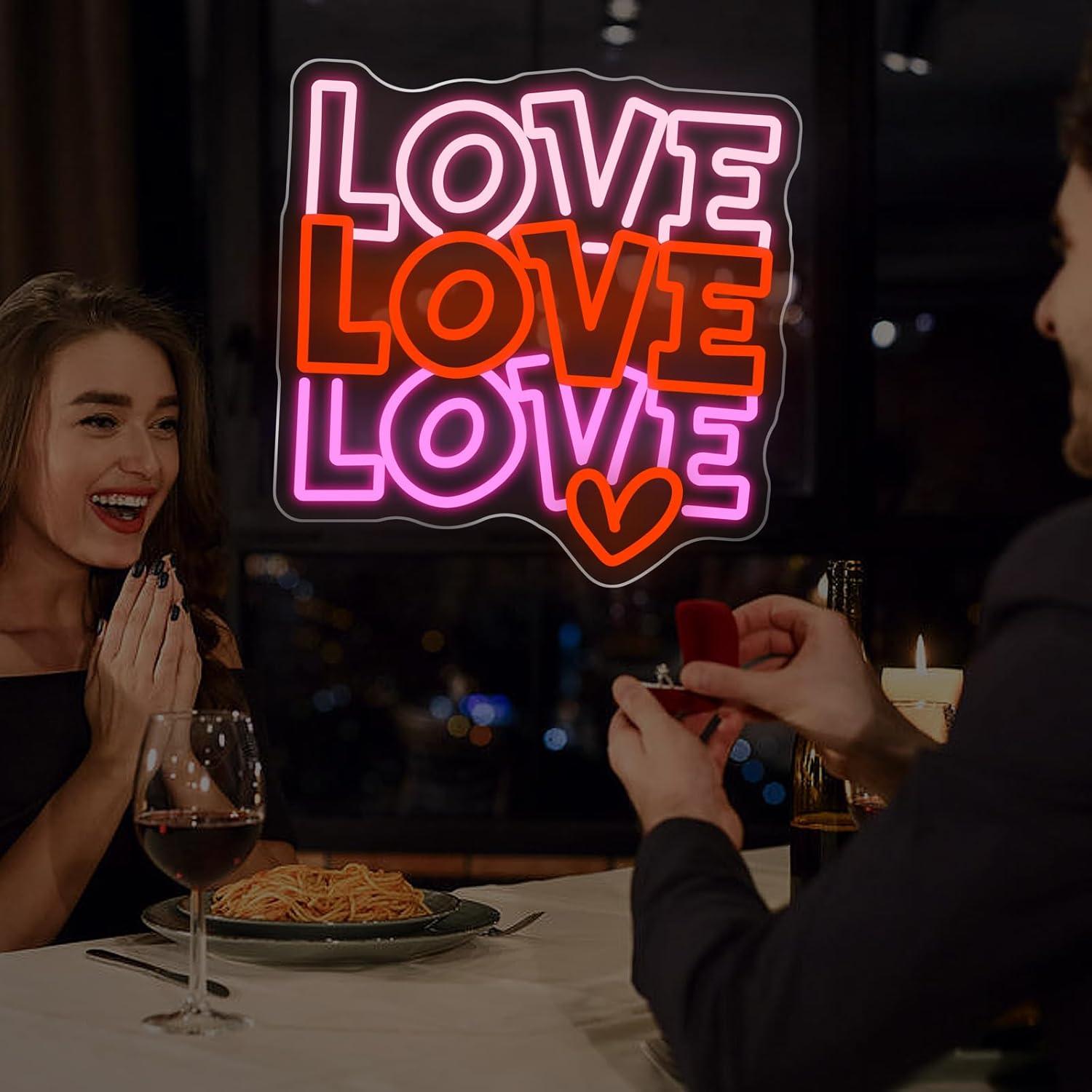 Love Neon Sign USB Dimmable LE – обзор и цена Lighting Decor For Wedding