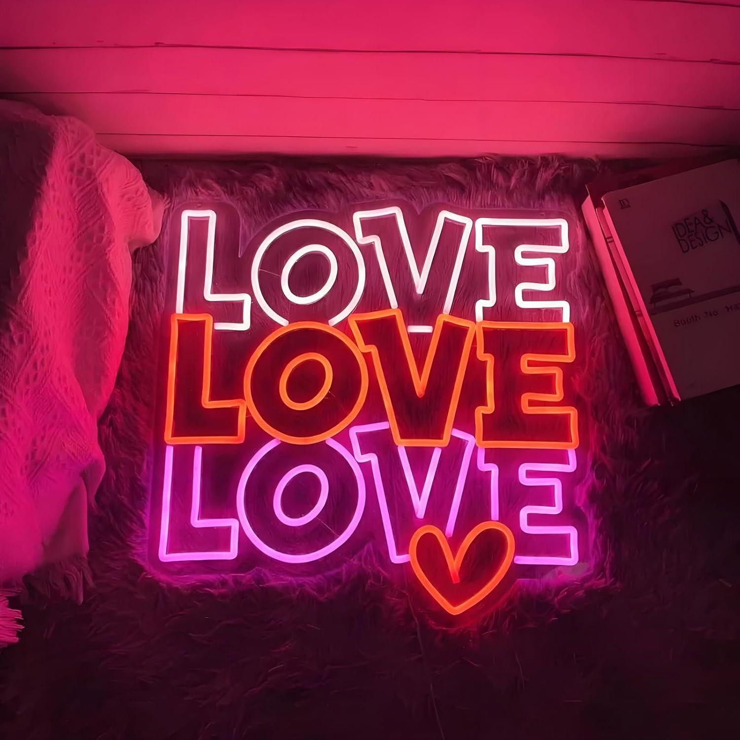Love Neon Sign USB Dimmable LE – обзор и цена Lighting Decor For Wedding